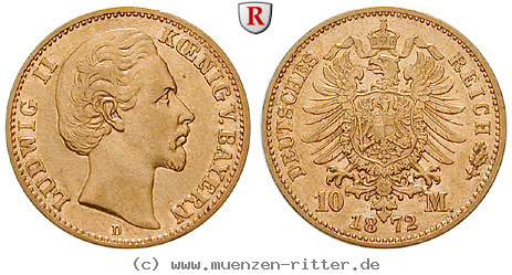 Klicken Sie auf das Bild um es auf Ihrem Rechner zu speichern deutsches-kaiserreich-ludwig-ii-10-mark/68927.jpg