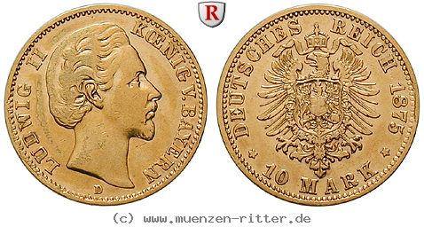 Klicken Sie auf das Bild um es auf Ihrem Rechner zu speichern deutsches-kaiserreich-ludwig-ii-10-mark/93666.jpg