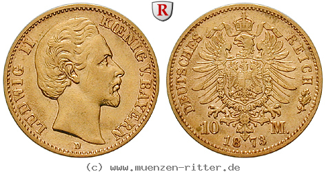 Klicken Sie auf das Bild um es auf Ihrem Rechner zu speichern deutsches-kaiserreich-ludwig-ii-10-mark/97115.jpg