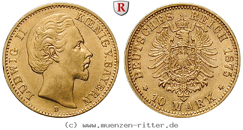 Klicken Sie auf das Bild um es auf Ihrem Rechner zu speichern deutsches-kaiserreich-ludwig-ii-10-mark/97851.jpg