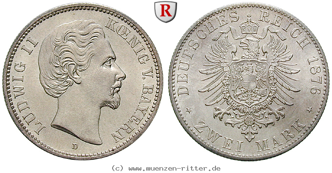 Klicken Sie auf das Bild um es auf Ihrem Rechner zu speichern deutsches-kaiserreich-ludwig-ii-2-mark/26637.jpg