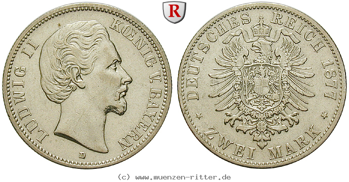 Klicken Sie auf das Bild um es auf Ihrem Rechner zu speichern deutsches-kaiserreich-ludwig-ii-2-mark/58759.jpg