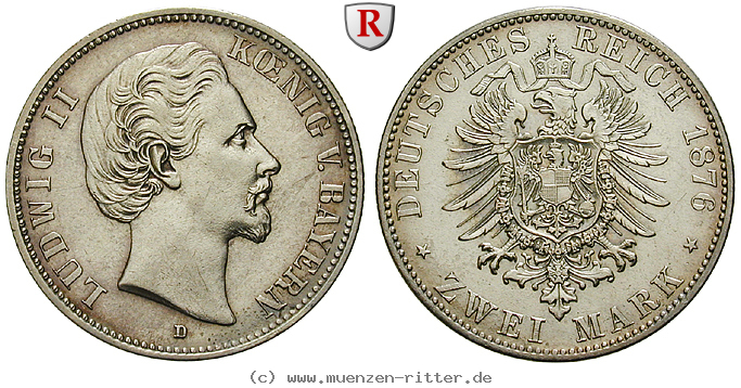 Klicken Sie auf das Bild um es auf Ihrem Rechner zu speichern deutsches-kaiserreich-ludwig-ii-2-mark/93517.jpg