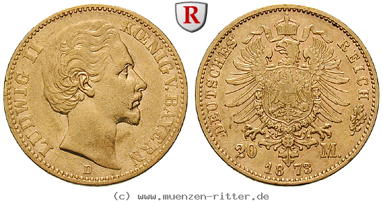 Klicken Sie auf das Bild um es auf Ihrem Rechner zu speichern deutsches-kaiserreich-ludwig-ii-20-mark/32989.jpg