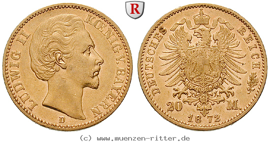 Klicken Sie auf das Bild um es auf Ihrem Rechner zu speichern deutsches-kaiserreich-ludwig-ii-20-mark/50153.jpg