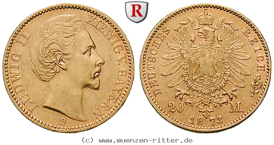 Klicken Sie auf das Bild um es auf Ihrem Rechner zu speichern deutsches-kaiserreich-ludwig-ii-20-mark/87044.jpg