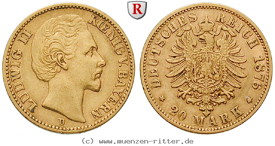 Klicken Sie auf das Bild um es auf Ihrem Rechner zu speichern deutsches-kaiserreich-ludwig-ii-20-mark/87176.jpg