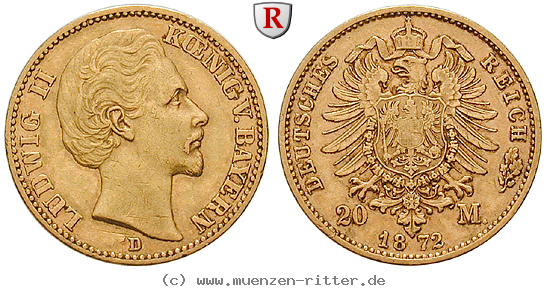 Klicken Sie auf das Bild um es auf Ihrem Rechner zu speichern deutsches-kaiserreich-ludwig-ii-20-mark/92735.jpg