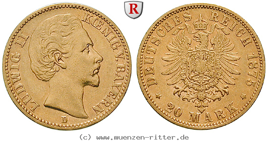 Klicken Sie auf das Bild um es auf Ihrem Rechner zu speichern deutsches-kaiserreich-ludwig-ii-20-mark/98115.jpg