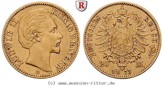 Klicken Sie auf das Bild um es auf Ihrem Rechner zu speichern deutsches-kaiserreich-ludwig-ii-20-mark/98484.jpg
