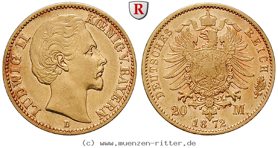 Klicken Sie auf das Bild um es auf Ihrem Rechner zu speichern deutsches-kaiserreich-ludwig-ii-20-mark/98904.jpg