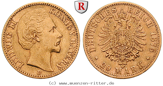 Klicken Sie auf das Bild um es auf Ihrem Rechner zu speichern deutsches-kaiserreich-ludwig-ii-20-mark/99065.jpg