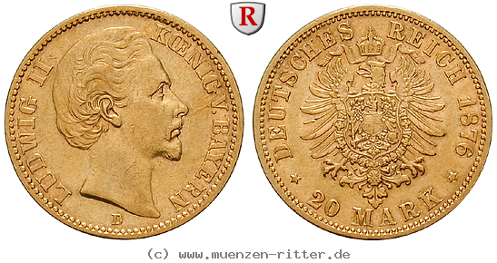 Klicken Sie auf das Bild um es auf Ihrem Rechner zu speichern deutsches-kaiserreich-ludwig-ii-20-mark/99303.jpg