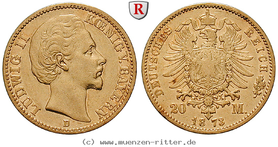 Klicken Sie auf das Bild um es auf Ihrem Rechner zu speichern deutsches-kaiserreich-ludwig-ii-20-mark/99738.jpg