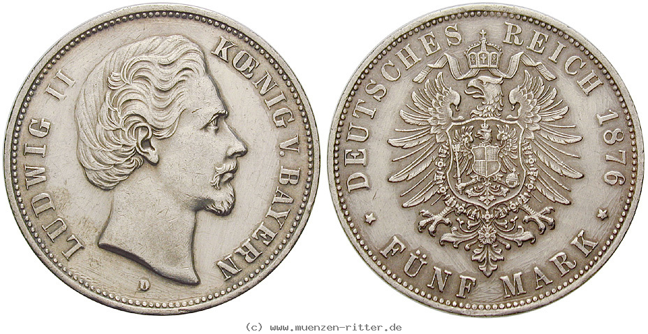 Klicken Sie auf das Bild um es auf Ihrem Rechner zu speichern deutsches-kaiserreich-ludwig-ii-5-mark/26372.jpg
