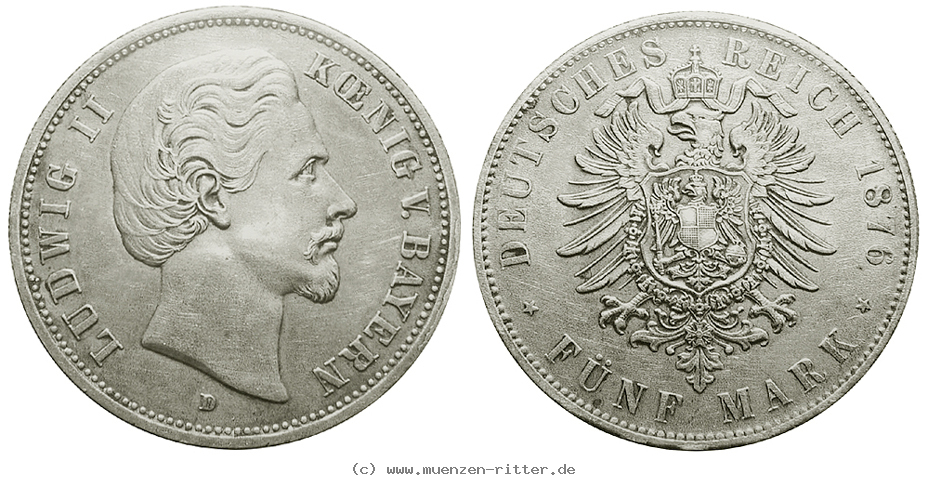 Klicken Sie auf das Bild um es auf Ihrem Rechner zu speichern deutsches-kaiserreich-ludwig-ii-5-mark/48629.jpg