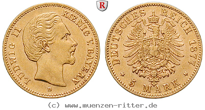 Klicken Sie auf das Bild um es auf Ihrem Rechner zu speichern deutsches-kaiserreich-ludwig-ii-5-mark/52328.jpg