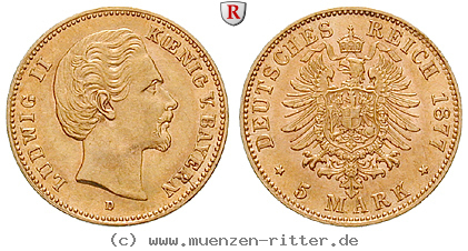 Klicken Sie auf das Bild um es auf Ihrem Rechner zu speichern deutsches-kaiserreich-ludwig-ii-5-mark/59059.jpg