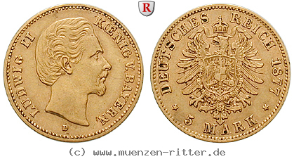 Klicken Sie auf das Bild um es auf Ihrem Rechner zu speichern deutsches-kaiserreich-ludwig-ii-5-mark/87177.jpg