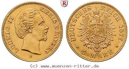 Klicken Sie auf das Bild um es auf Ihrem Rechner zu speichern deutsches-kaiserreich-ludwig-ii-5-mark/93665.jpg