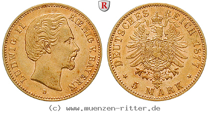 Klicken Sie auf das Bild um es auf Ihrem Rechner zu speichern deutsches-kaiserreich-ludwig-ii-5-mark/95048.jpg