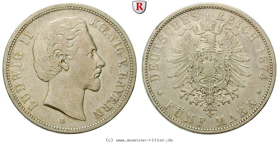 Klicken Sie auf das Bild um es auf Ihrem Rechner zu speichern deutsches-kaiserreich-ludwig-ii-5-mark/ejae7213.jpg