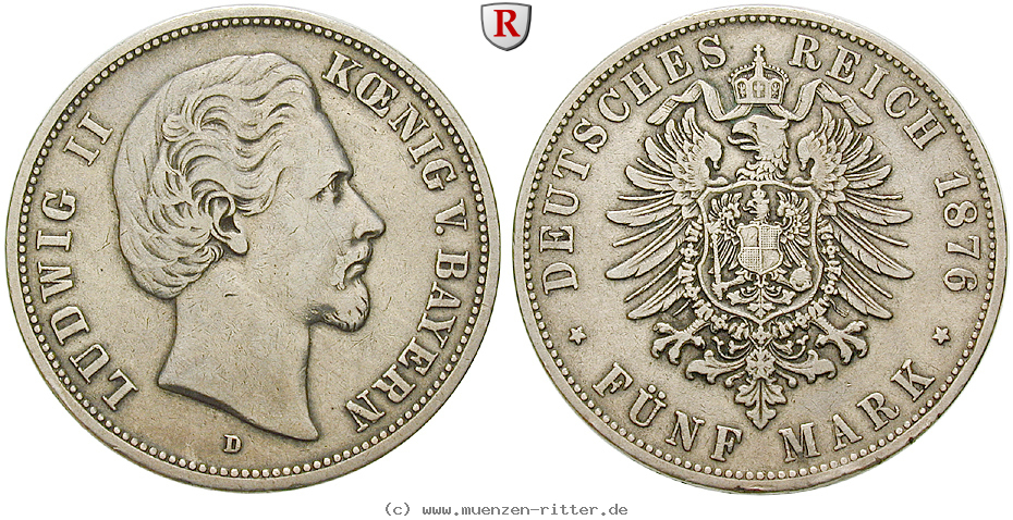 Klicken Sie auf das Bild um es auf Ihrem Rechner zu speichern deutsches-kaiserreich-ludwig-ii-5-mark/ejae8017.jpg