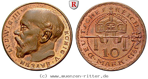 Klicken Sie auf das Bild um es auf Ihrem Rechner zu speichern deutsches-kaiserreich-ludwig-iii-10-mark/89676.jpg