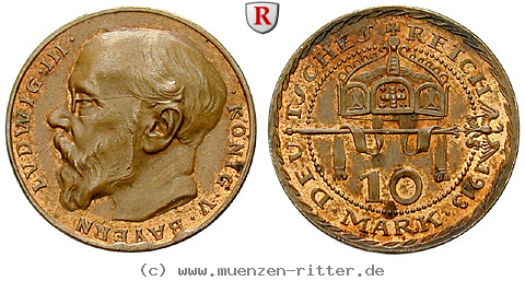 Klicken Sie auf das Bild um es auf Ihrem Rechner zu speichern deutsches-kaiserreich-ludwig-iii-10-mark/89677.jpg