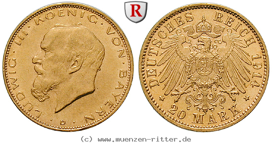 Klicken Sie auf das Bild um es auf Ihrem Rechner zu speichern deutsches-kaiserreich-ludwig-iii-20-mark/33026.jpg