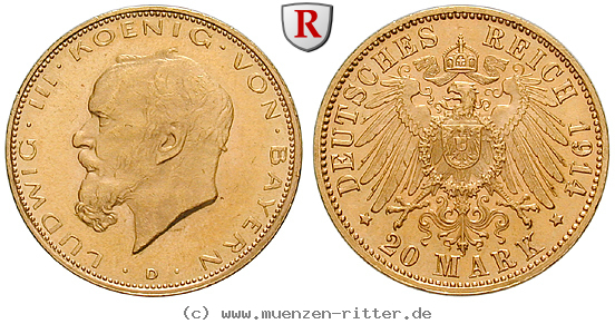 Klicken Sie auf das Bild um es auf Ihrem Rechner zu speichern deutsches-kaiserreich-ludwig-iii-20-mark/71534.jpg