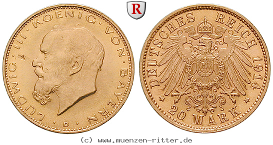 deutsches-kaiserreich-ludwig-iii-20-mark/73927.jpg