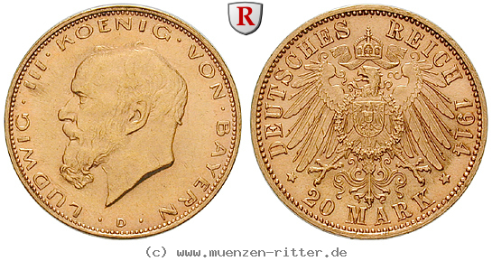 Klicken Sie auf das Bild um es auf Ihrem Rechner zu speichern deutsches-kaiserreich-ludwig-iii-20-mark/73928.jpg