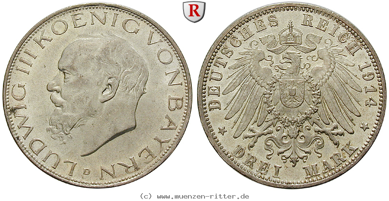 deutsches-kaiserreich-ludwig-iii-3-mark/100454.jpg