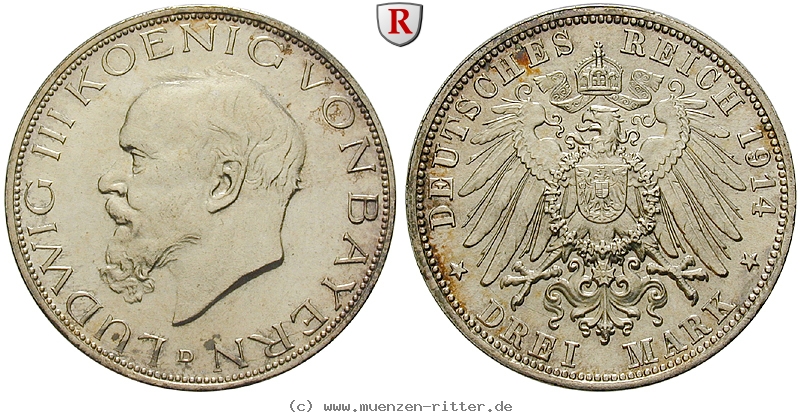 deutsches-kaiserreich-ludwig-iii-3-mark/102107.jpg