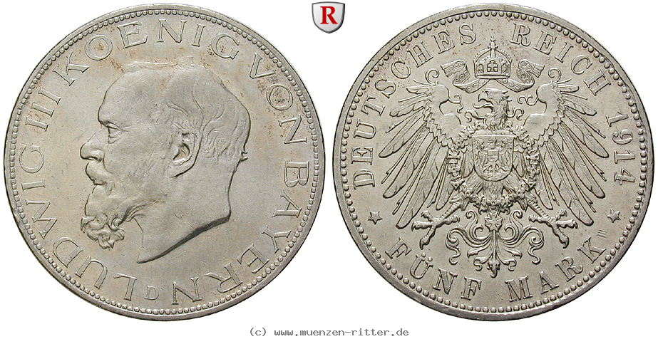 Klicken Sie auf das Bild um es auf Ihrem Rechner zu speichern deutsches-kaiserreich-ludwig-iii-5-mark/79799.jpg