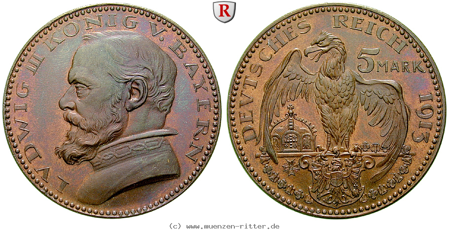 Klicken Sie auf das Bild um es auf Ihrem Rechner zu speichern deutsches-kaiserreich-ludwig-iii-5-mark/84790.jpg