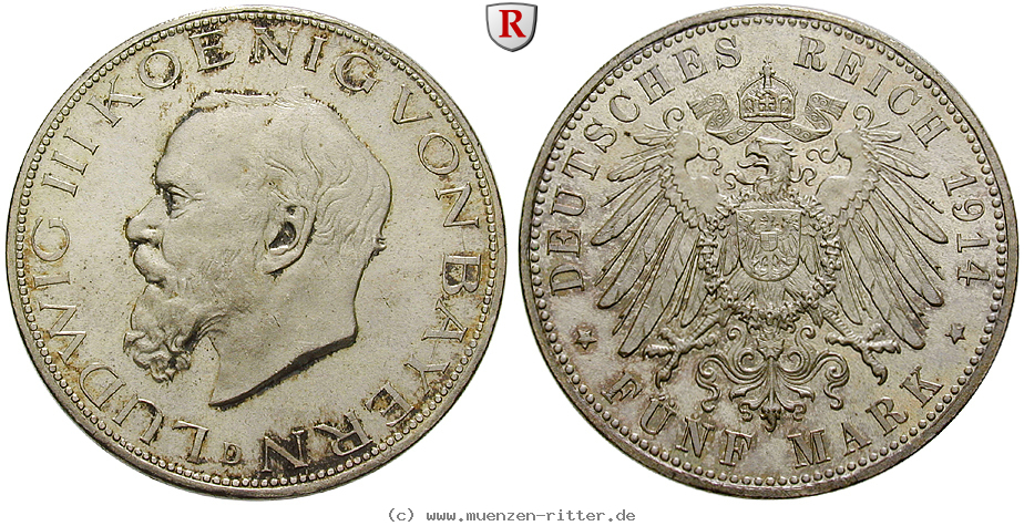 Klicken Sie auf das Bild um es auf Ihrem Rechner zu speichern deutsches-kaiserreich-ludwig-iii-5-mark/90449.jpg