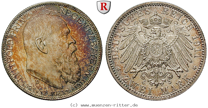 Klicken Sie auf das Bild um es auf Ihrem Rechner zu speichern deutsches-kaiserreich-luitpold-prinzregent-2-mark/42137.jpg