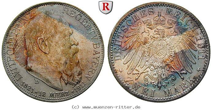 Klicken Sie auf das Bild um es auf Ihrem Rechner zu speichern deutsches-kaiserreich-luitpold-prinzregent-2-mark/58770.jpg
