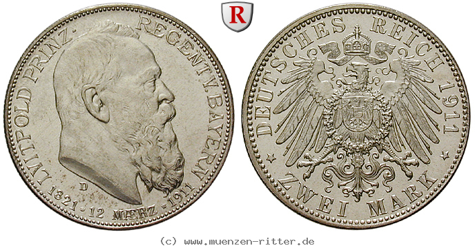 Klicken Sie auf das Bild um es auf Ihrem Rechner zu speichern deutsches-kaiserreich-luitpold-prinzregent-2-mark/62867.jpg