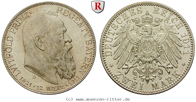 Klicken Sie auf das Bild um es auf Ihrem Rechner zu speichern deutsches-kaiserreich-luitpold-prinzregent-2-mark/63918.jpg