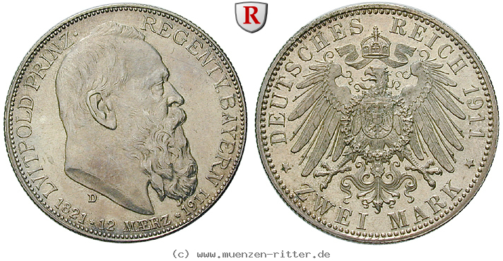 Klicken Sie auf das Bild um es auf Ihrem Rechner zu speichern deutsches-kaiserreich-luitpold-prinzregent-2-mark/67205.jpg