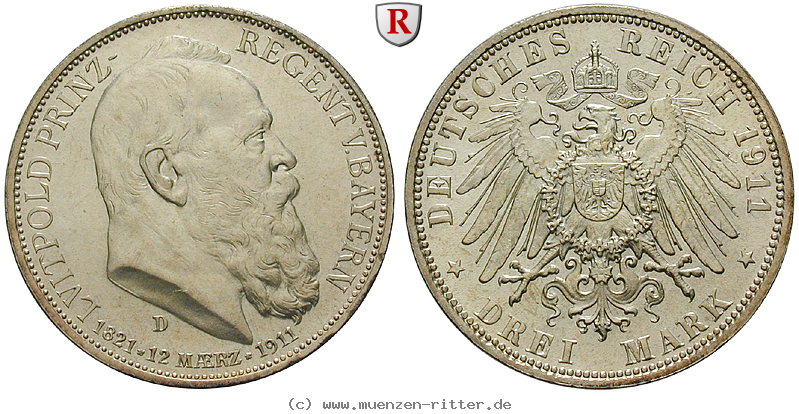 deutsches-kaiserreich-luitpold-prinzregent-3-mark/102110.jpg