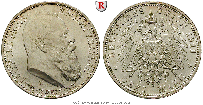 Klicken Sie auf das Bild um es auf Ihrem Rechner zu speichern deutsches-kaiserreich-luitpold-prinzregent-3-mark/99835.jpg