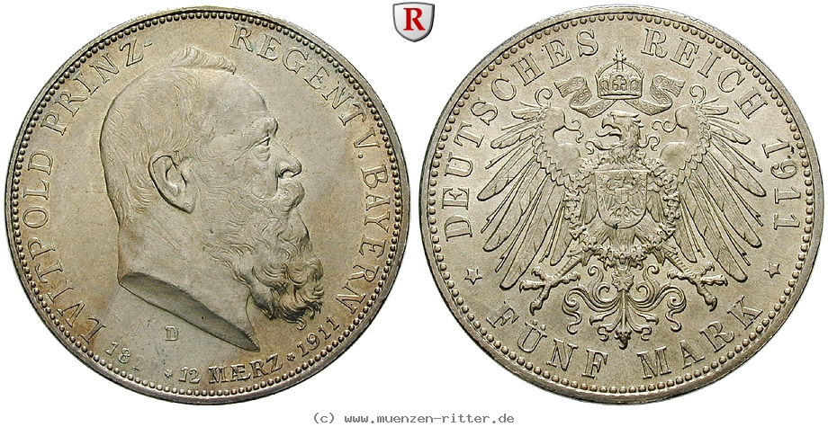 deutsches-kaiserreich-luitpold-prinzregent-5-mark/100679.jpg