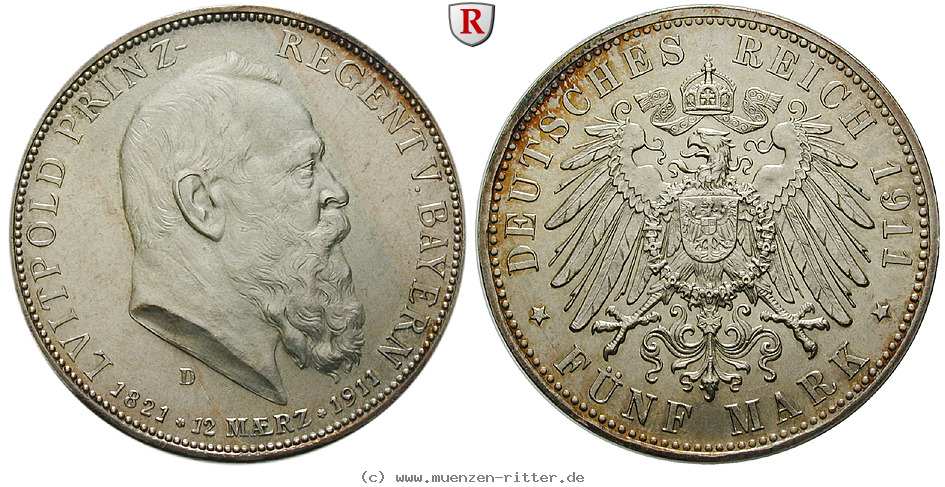 Klicken Sie auf das Bild um es auf Ihrem Rechner zu speichern deutsches-kaiserreich-luitpold-prinzregent-5-mark/101655.jpg