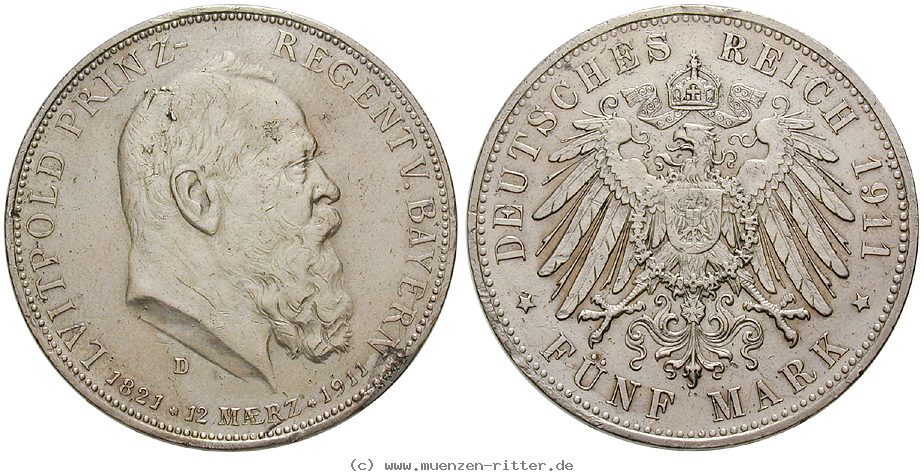 Klicken Sie auf das Bild um es auf Ihrem Rechner zu speichern deutsches-kaiserreich-luitpold-prinzregent-5-mark/21469.jpg