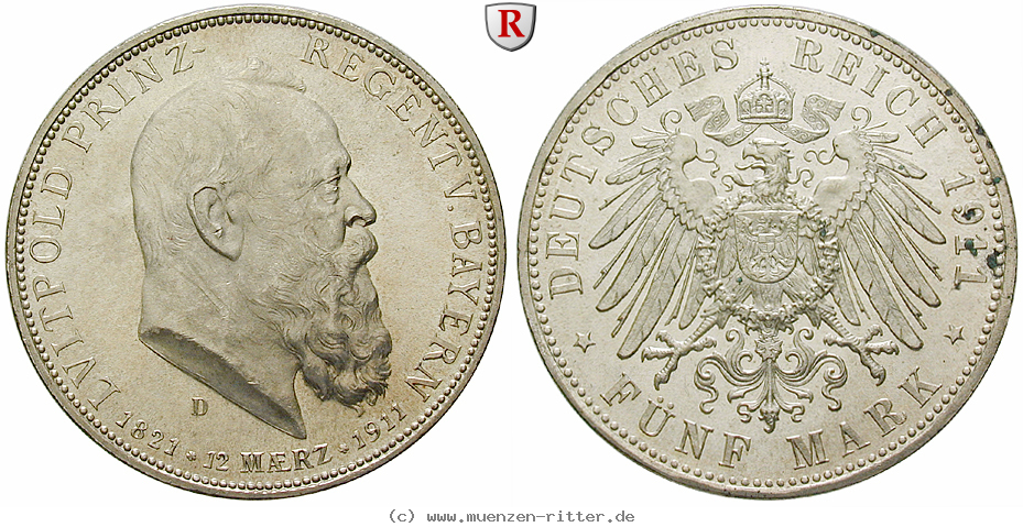 deutsches-kaiserreich-luitpold-prinzregent-5-mark/39671.jpg