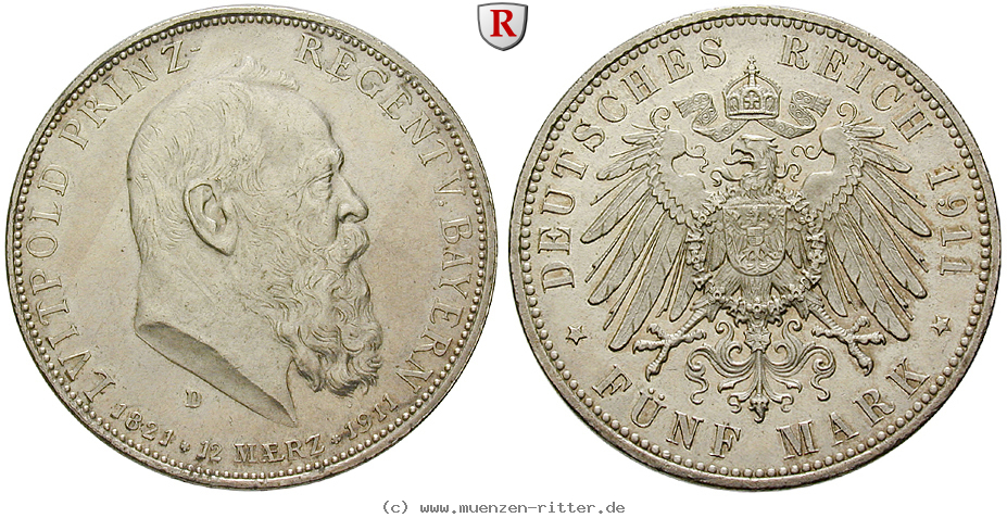 deutsches-kaiserreich-luitpold-prinzregent-5-mark/88931.jpg